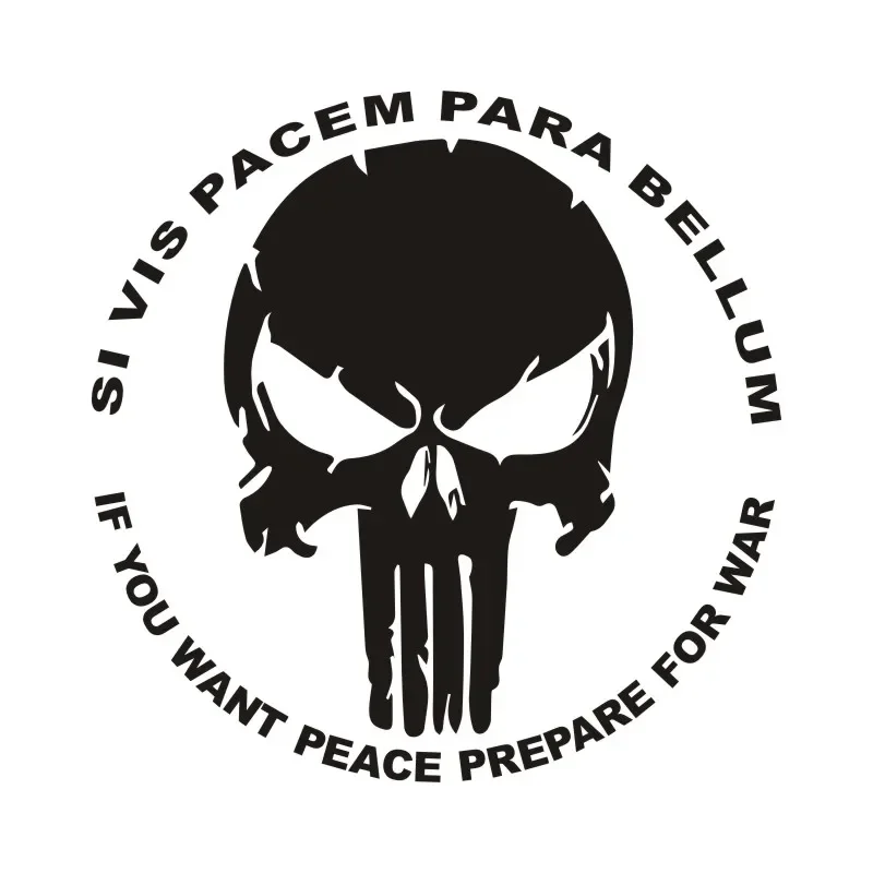 

Skull Car Vinyl Decals - Waterproof-PVC Motorcycle Stickers for Bumper/Window - Heavy Duty Auto Decor