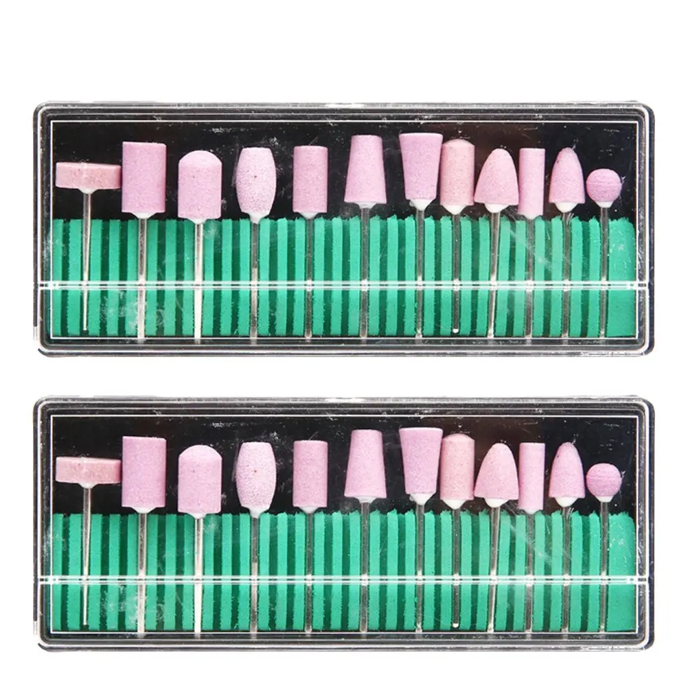 

Набор из 2 комплектов насадок для маникюрного аппарата, профессиональные насадки для шлифовки ногтей, инструменты для чистки кутикулы и нейл-арта, футляр для хранения для салонов, спа и домашнего использования