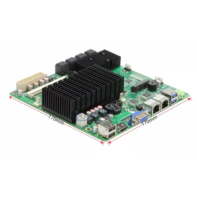 RGEEK NAS Server Motherboard SATA3.0 Embedded N2940 4 Core Mini ITX Industrial Board