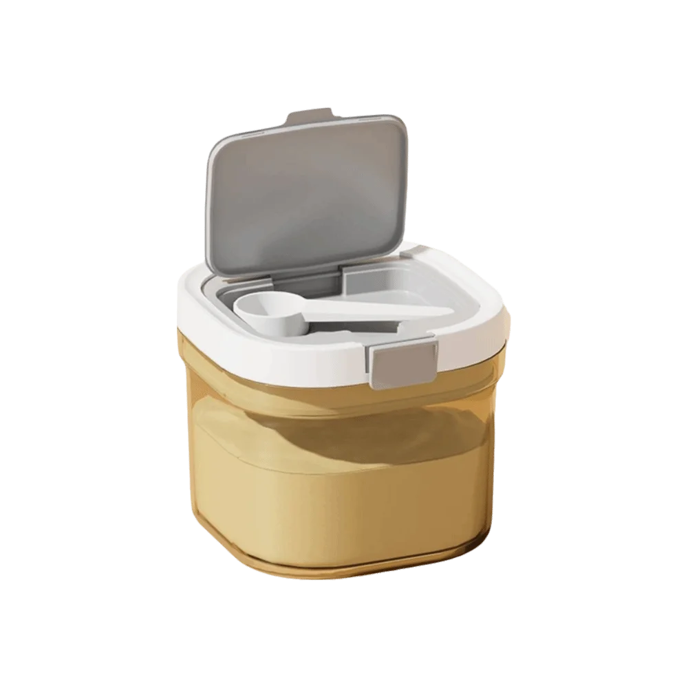 

Не содержащая BPA, устойчивая к ультрафиолетовому излучению банка для сухого молока, многоразовый пищевой герметичный контейнер со скребком, ложкой, герметичная банка для кофейных зерен для дома