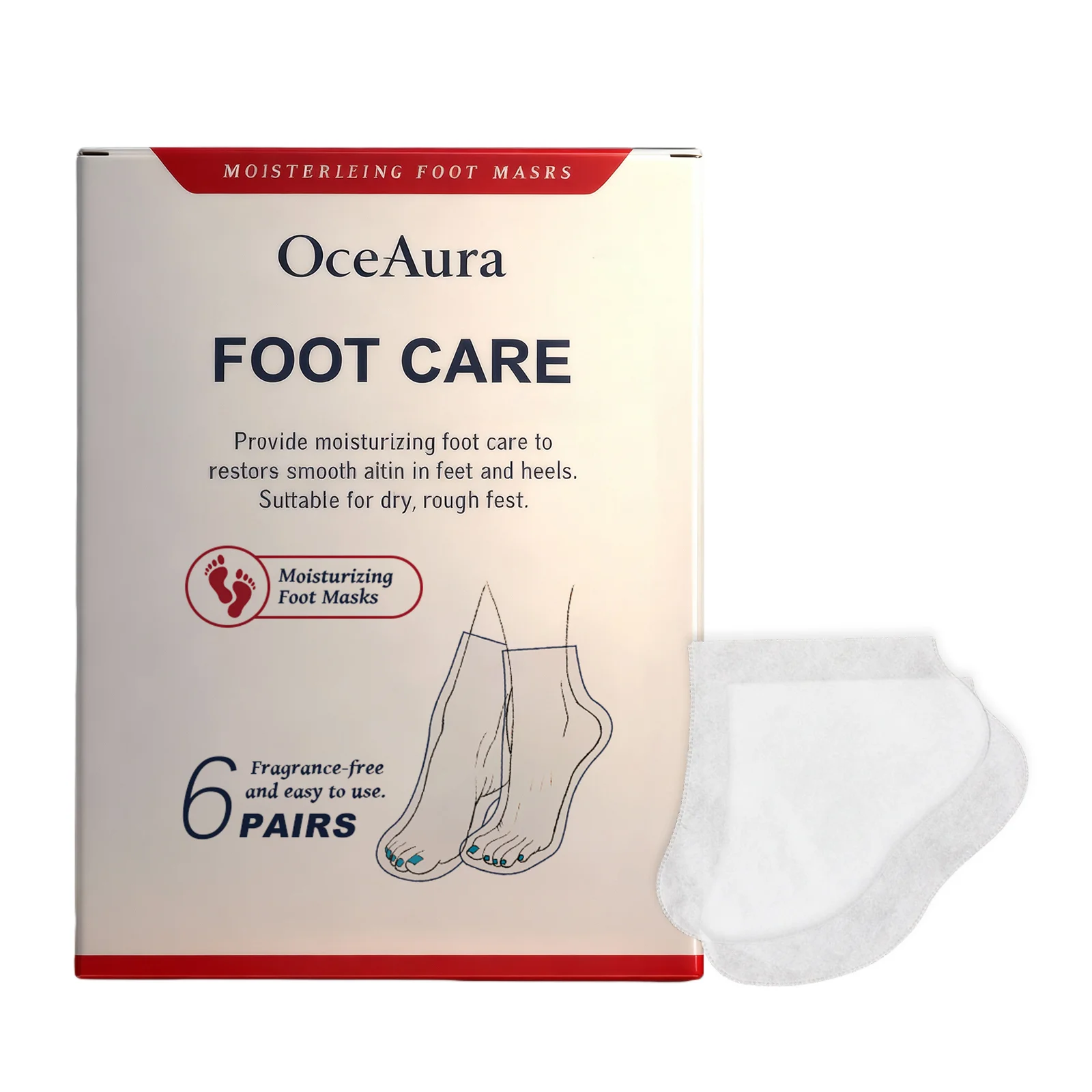 

Moisturizing Foot Mask Gently Cleanses The Feet, Making Them Soft, Smooth, Hydrating And Easy To Use