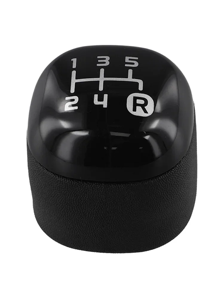 5-speed Gear Knob Stick Buttons For Fiat- For Panda From 2012-2024 Black Plastic 502942700 Gear Shift Head Interior Accessories