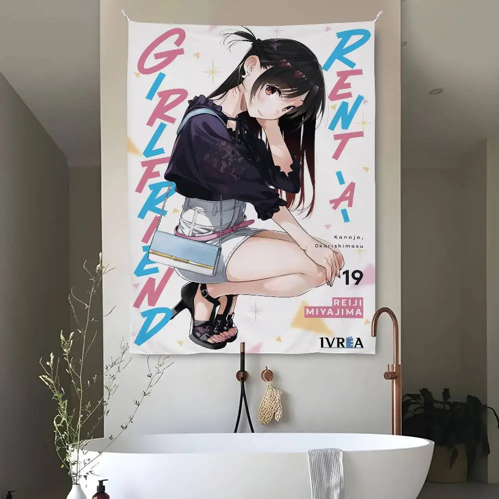 استئجار صديقة Chizuru Mizuhara نسيج غرفة نوم المعيشة بار حديقة في الهواء الطلق ستوكات مهرجان الديكور خلفية راية