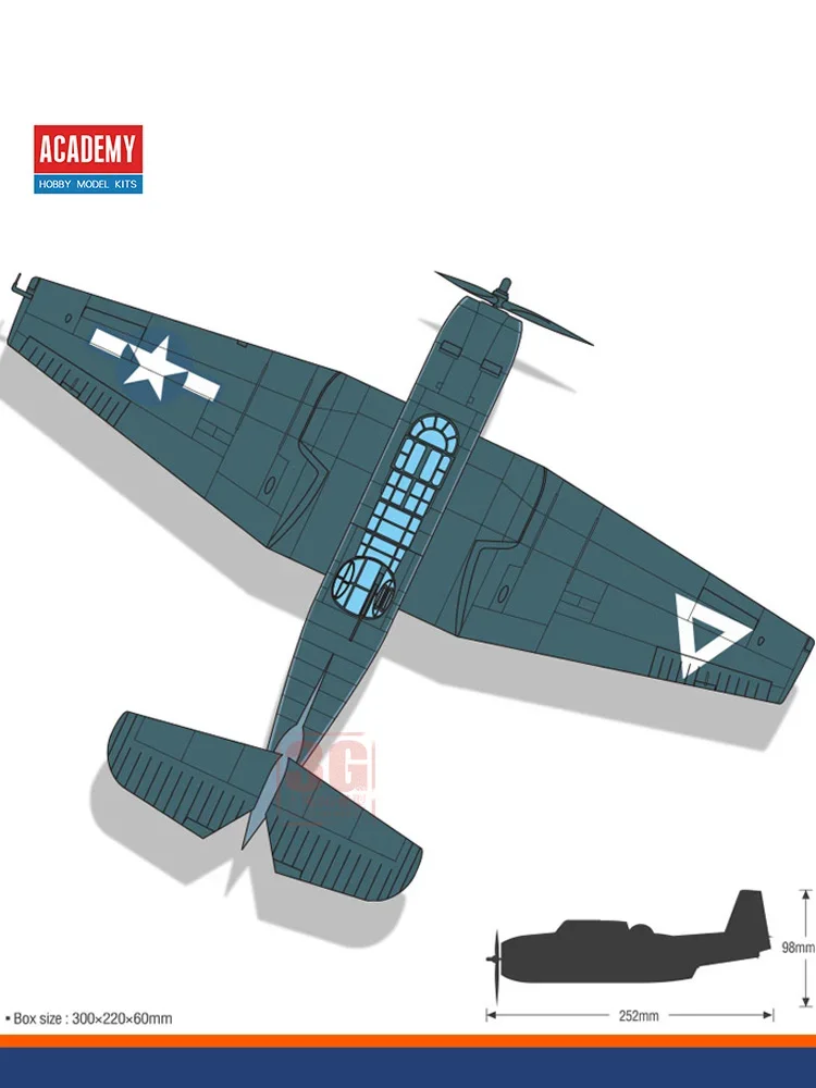 Academy Assembly Aircraft Model Kit, 12340 TBF-1C, Torpedo Aircraft, architecture Bay Battle 1/48