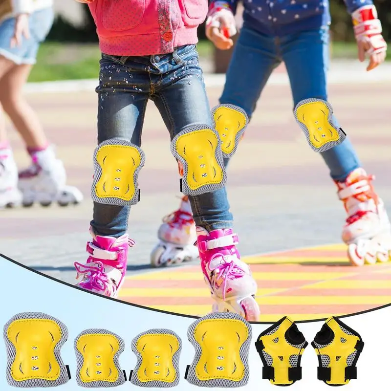 

Knee Pads For Kids Comfortable Kids Protective Gear Set Versatile Protective Gear For Children Boys Girls Aged 5-13 Years Old