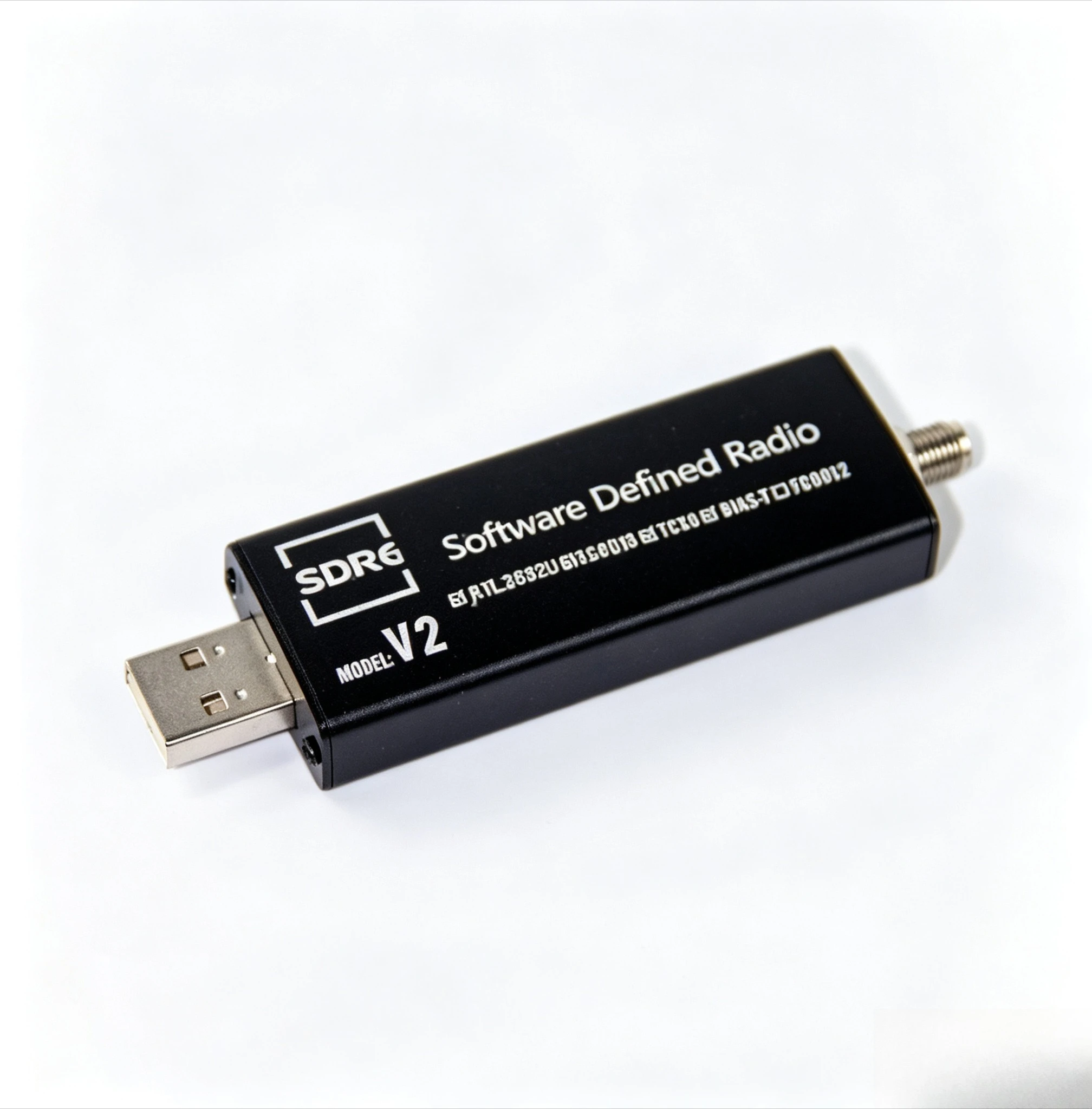 SDR6‑V2 Full Set Software Defined Radio Receiver RTL2832U Full Accessories Antenna Bracket Kit SDR Signal Reception Device