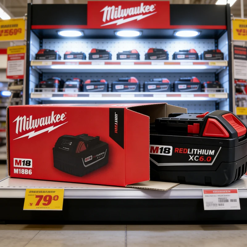 

NewMilwaukee Original18V M18 Milwaukee Lithium ion Battery M18 B6 XC 48-11-1815 2604-20 48-11-1850 1860Rechargeable tool battery
