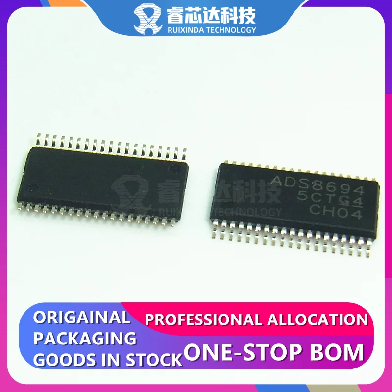 ADS8694IDBTR SSOP38 Bit Analog to Digital Converter Input ADS8694 38-TSSOP original genuine New Original In Stock IC RXDna