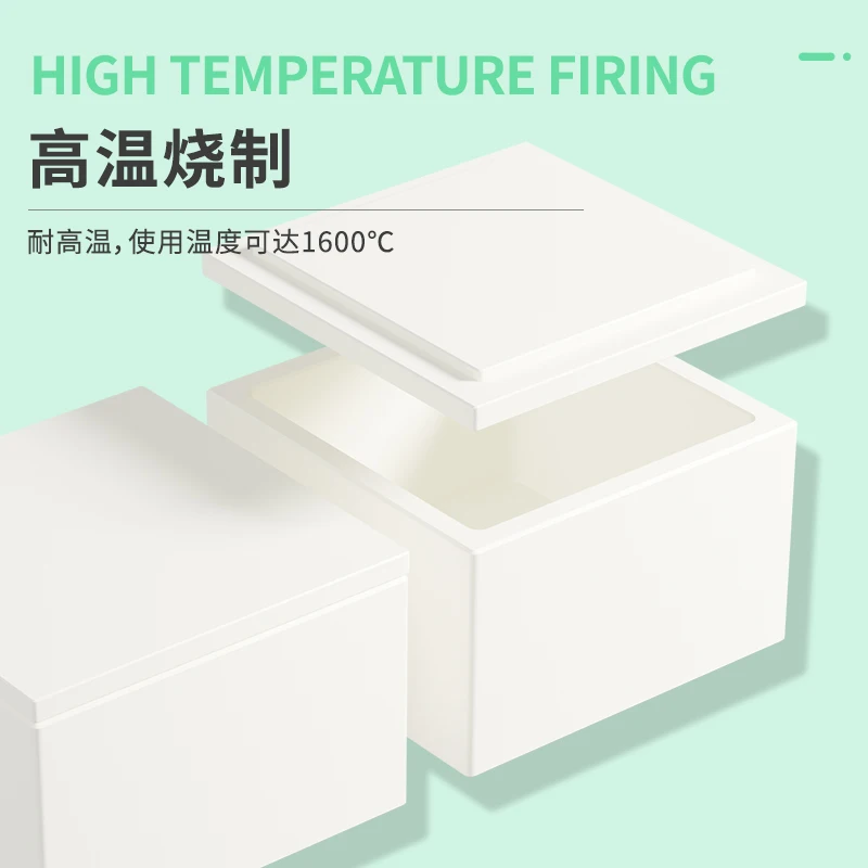 Alumina Corundum Crucible Rectangle Ceramic Ark Muffle Furnace Lab, 99% Lab, 20ml-190ml