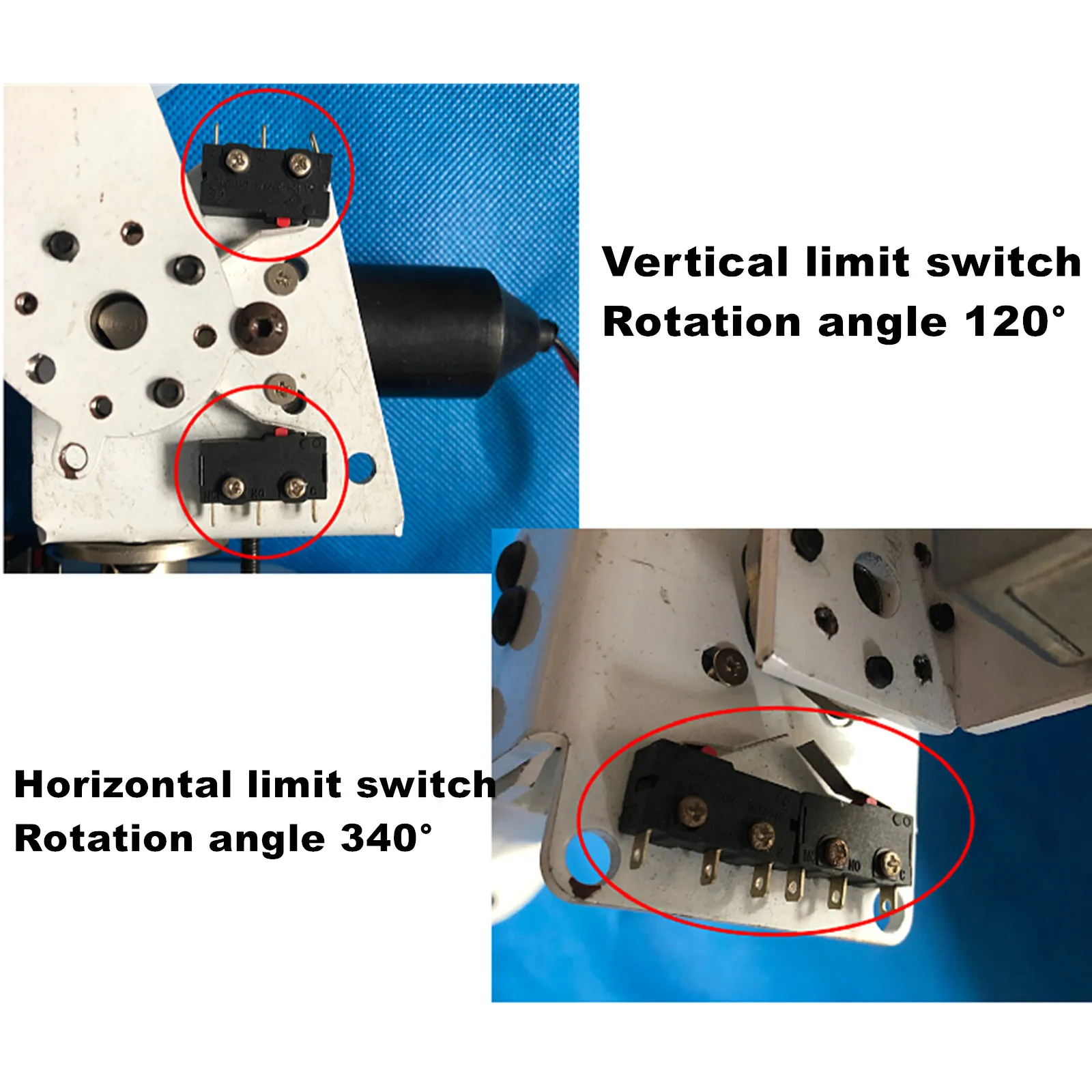 Solar Tracking Monitoring DC Dual-axis Gimbal Robot Large Load and High Torque All-metal X-axis Y-axis