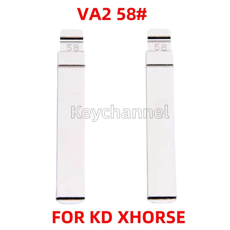 10/20/30/50pcs chiave per auto lama VA2 KD chiave vuota 58 # per Peugeot 207 Citroen C2 C3 Smart Renualt Clio3 Duster per KEYDIY Xhorse