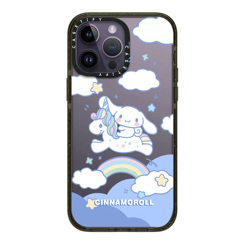 Sanrio Anime Kawaii Cinnamoroll 16Promax Apple Phone Case 16Plus/16Pro/16 New 15 Cute 14 Cartoon Apple 13Pro Phone Case