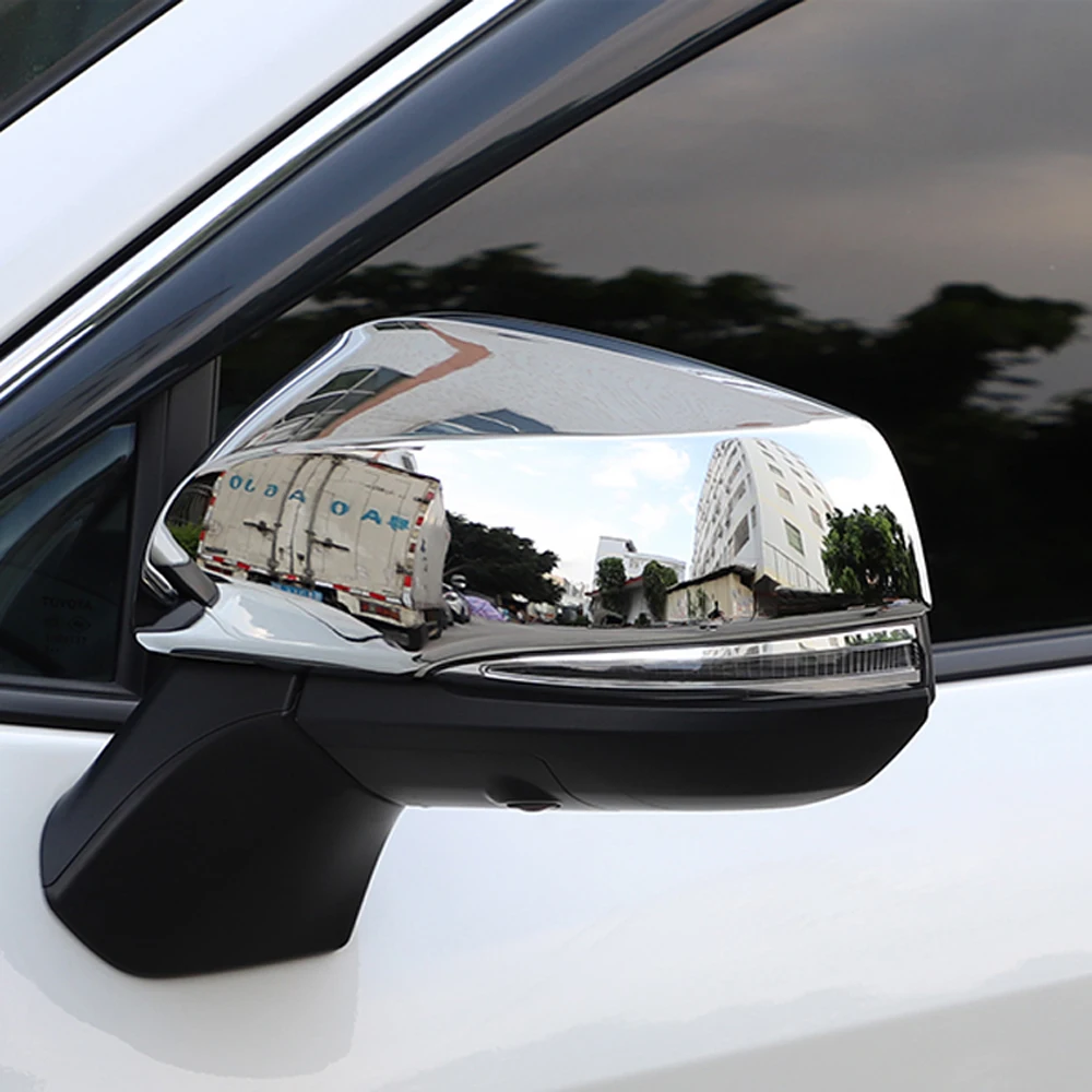 

Fit for Toyota RAV4/Highlander 2020 2021 Car Accessories Styling Moulding Side Door Rearview Mirror Protector Cover Trim 2pcs