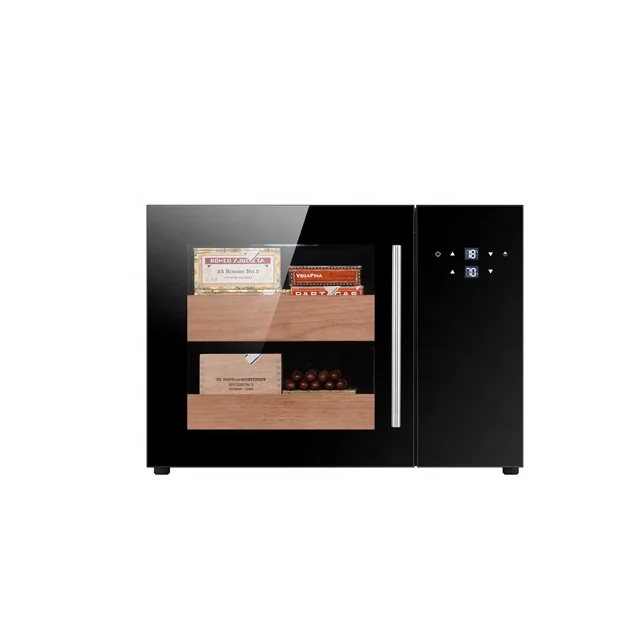 40L Cigar cooler cabinet for home or hotel with precise thermostat and humidor