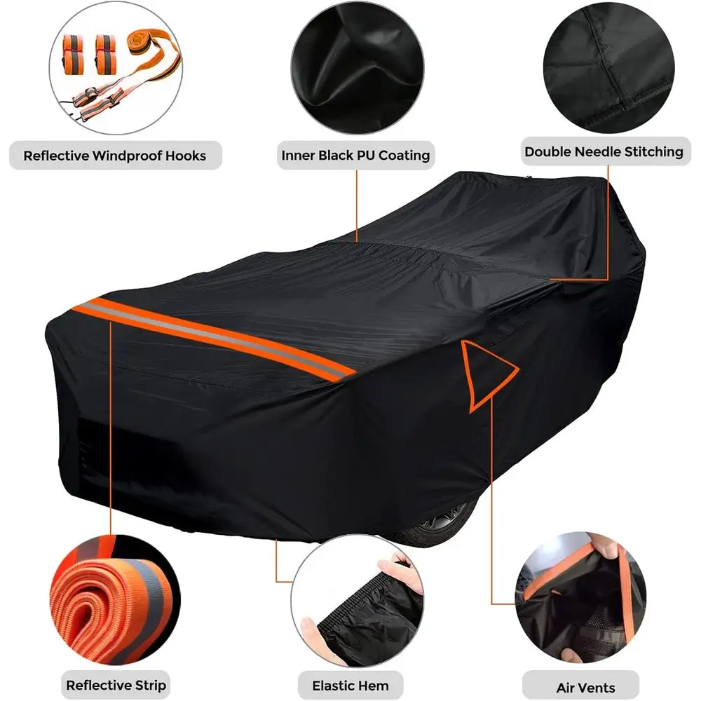 غطاء Go Kart مقاوم للماء متوافق مع موديل 2015-2025 Polaris Slingshot بدون سقف، غطاء مركبة من قماش أكسفورد 420D مع Ai #4