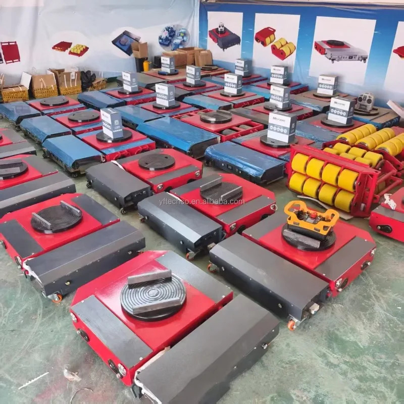 Remote Electric Tank Mover 20Ton 35Ton Capacity Rotating Lifting Equipment Rubber Wheels Industrial Trolley - view 5