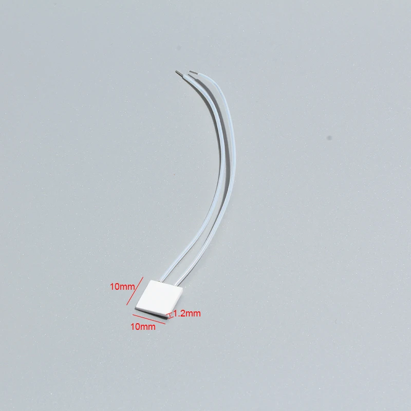 LUJINXUN 10X10X1.2mm مايكرو معدن السيراميك لوحة التدفئة 12V20W 12V24W 12V28.8W 12V48W 24V28W درجة الحرارة 150-400 درجة