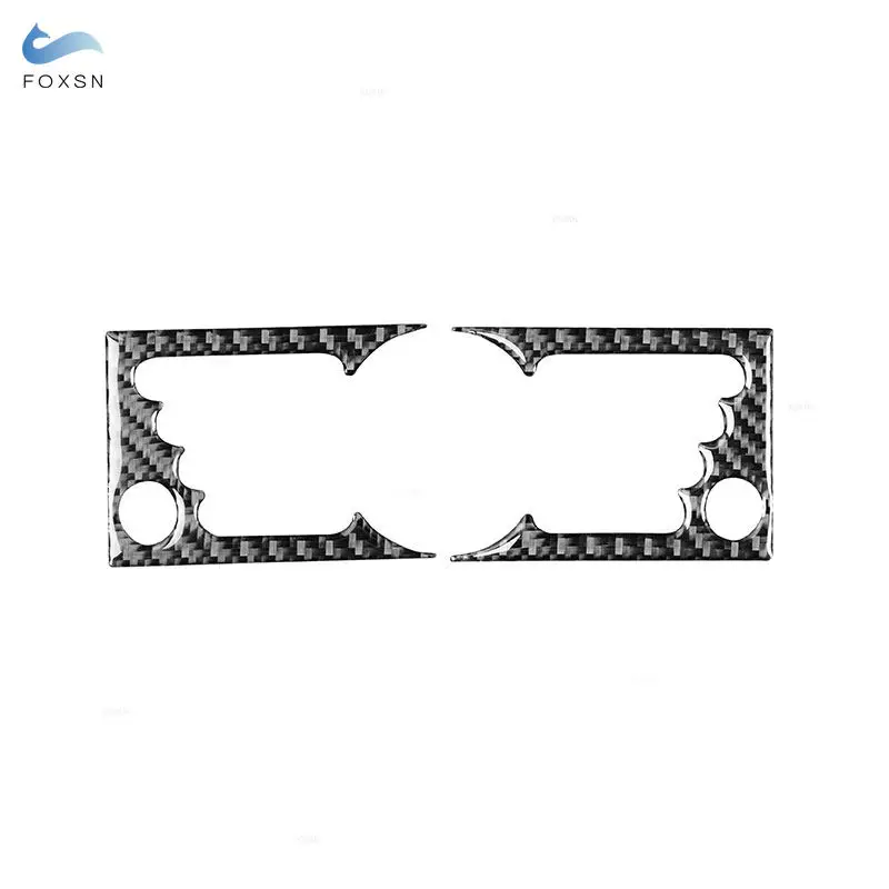 Car Accessories Air Conditioner Control Panel Carbon Fiber Trim For BMW Mini Cooper Hatch one R50 R53 2002 2003 2004 2005 2006