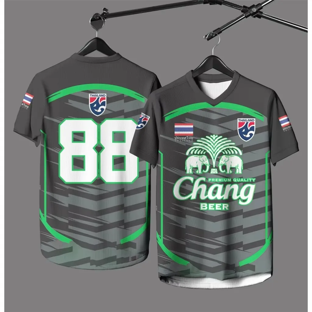 2026 Summer New Thailand Chang Elephant Short-sleeved Summer Street  T-shirt High Quality Adults and Children