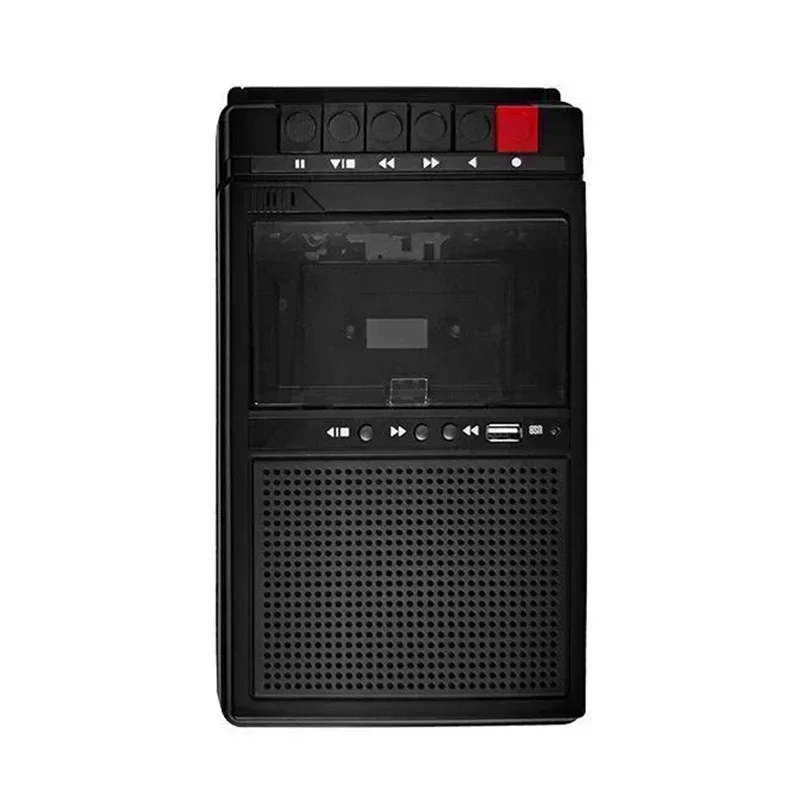 

Portable Cassette Recorder Nostalgic Retro Tape Player Walkie-Talkie and Playback All-In-One