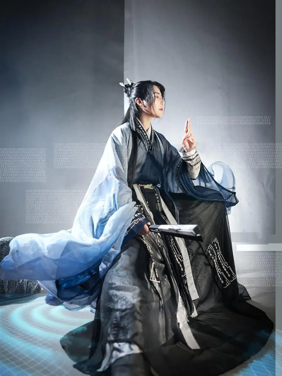 

[Несколько вариантов на выбор] Новинка: улучшенная версия Qimen Dunjia Hanfu для мужчин и женщин, в стиле династий Цзинь и Сун.