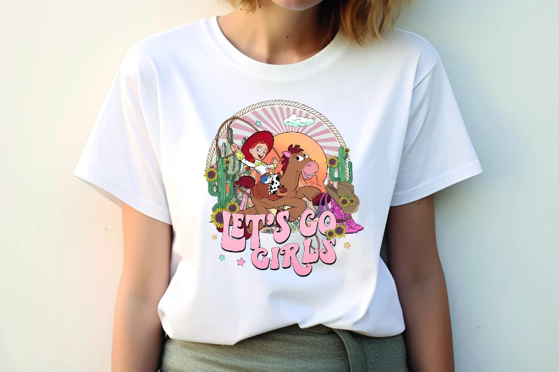 ديزني قصة لعبة جيسي تي شيرت ديزني بولسي قميص لعبة قصة تي شيرت مطابقة النساء الرجال تي شيرت قميص الأسرة هدية تي شيرت