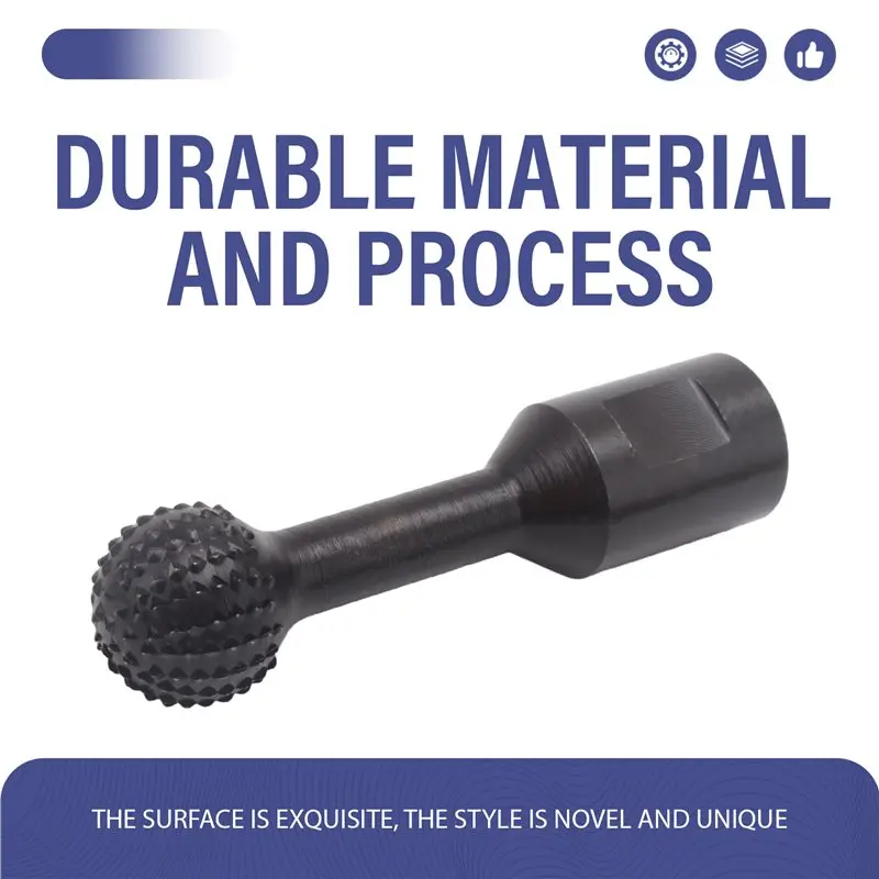 AS94-Ball Gouge Spherical Spindles Shaped Wood Gouge Power Carving Attachment 115/125 Angle Grinder