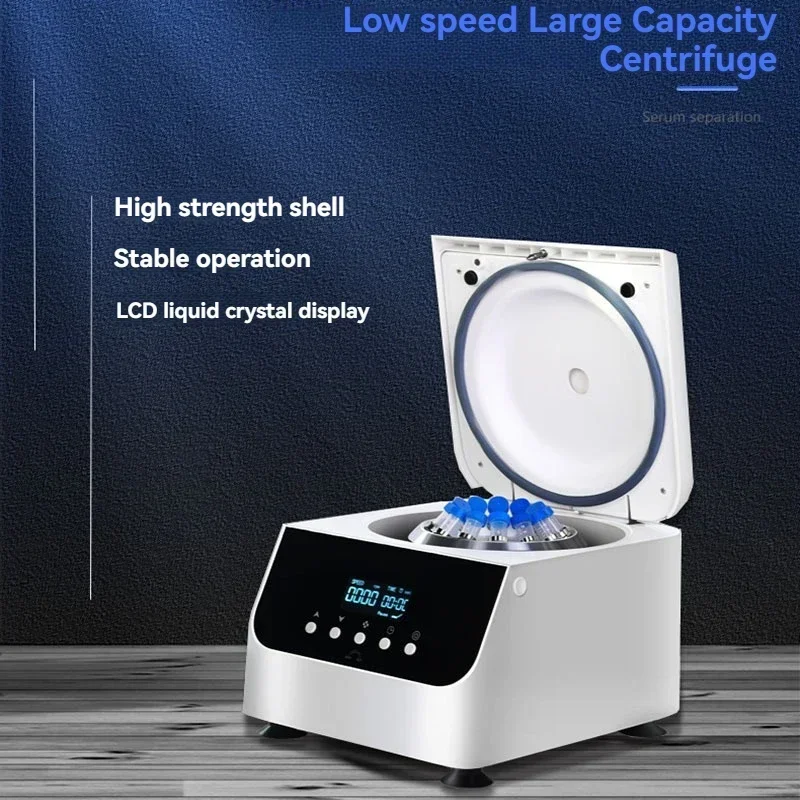 1PC Small Digital Low-speed Centrifuge Laboratory High-capacity Serum Plasma Timed Desktop Centrifuge
