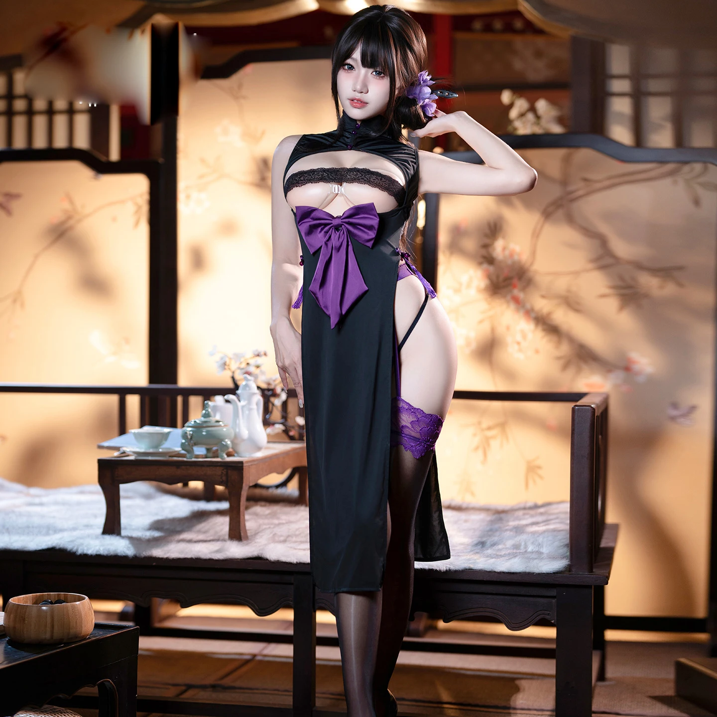 Splendido cosplay loween Dr Cleanfit Sle Fibra di poliestere O pe Silhouette mid Sve Dimagrante Vestibilità per giovani donne