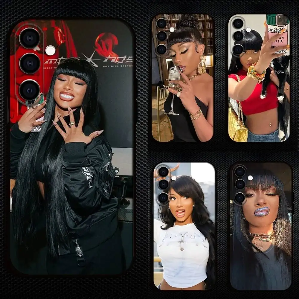 

M-Megan T-Thee Stallion Rap Phone Case For Samsung Galaxy A73,A72,A71,A70,A53,A52,A51,Others Soft Black Cover