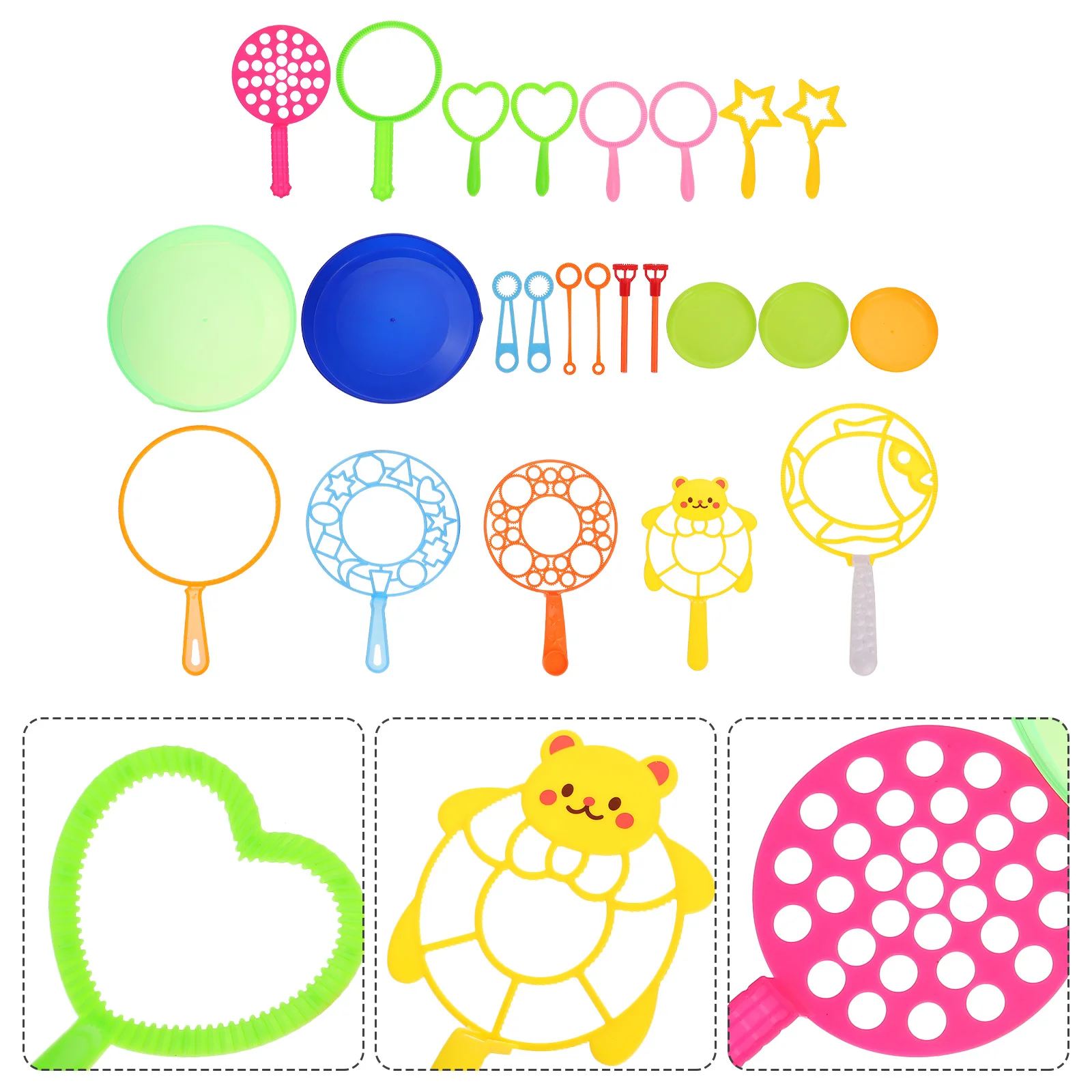 24pcs Wand For Party Giant Wands Favors Fun Gift Giant Bubble Makers Children Outdoor Outdoor Bubble Wand
