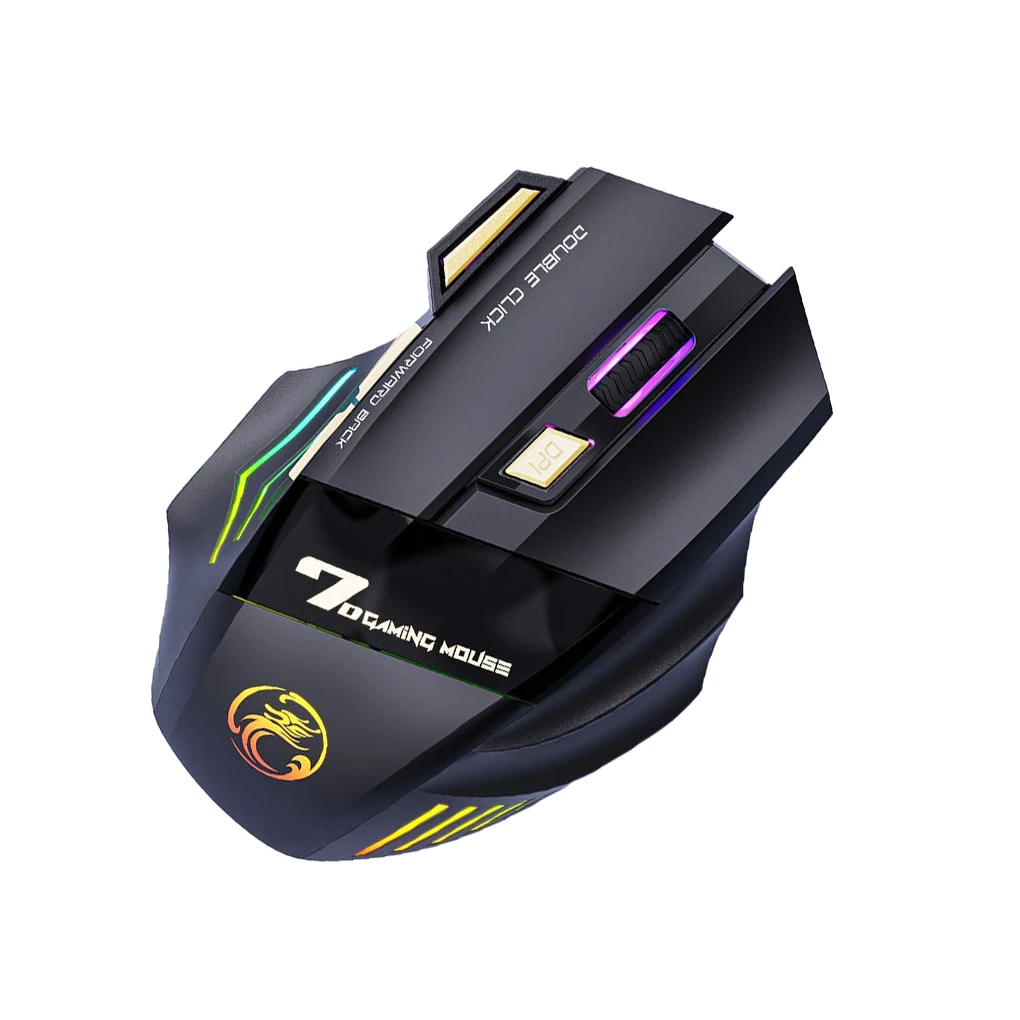 

Computer Wireless Optical Mouse 7 Keys Gaming Mice 1200/2400/3200DPI