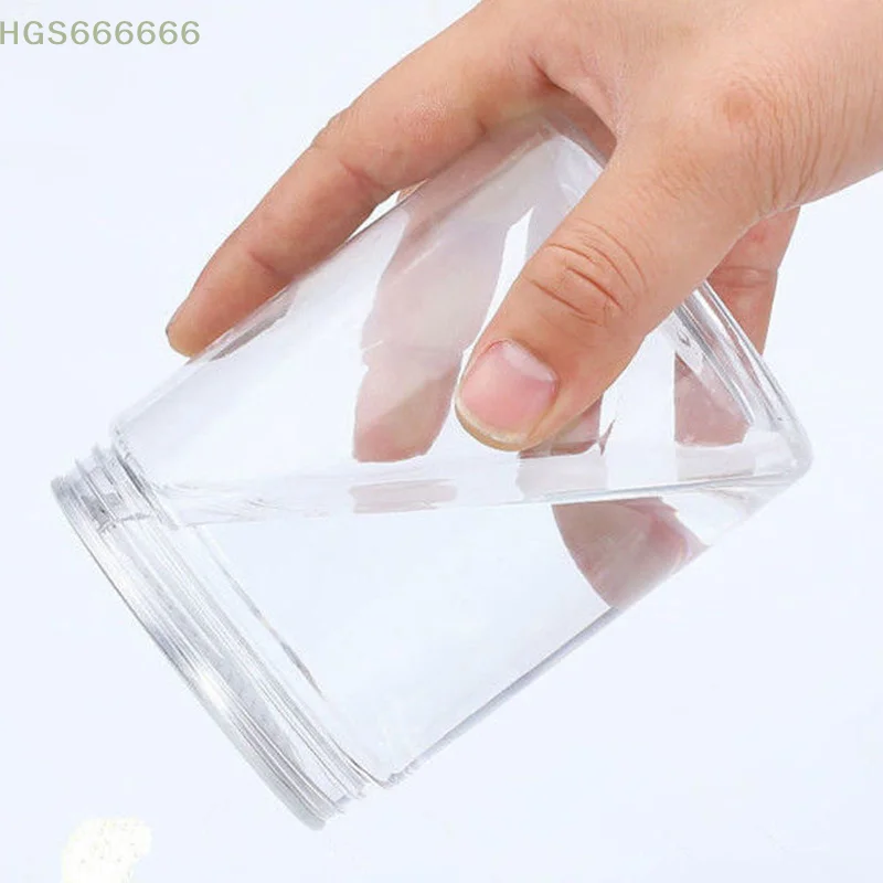 

Jar Miscellaneous Grain Tank Plastic Bottle Clear Sealed Tank Sealed Jar With Lid Circular Storage Bucket Cans Nut