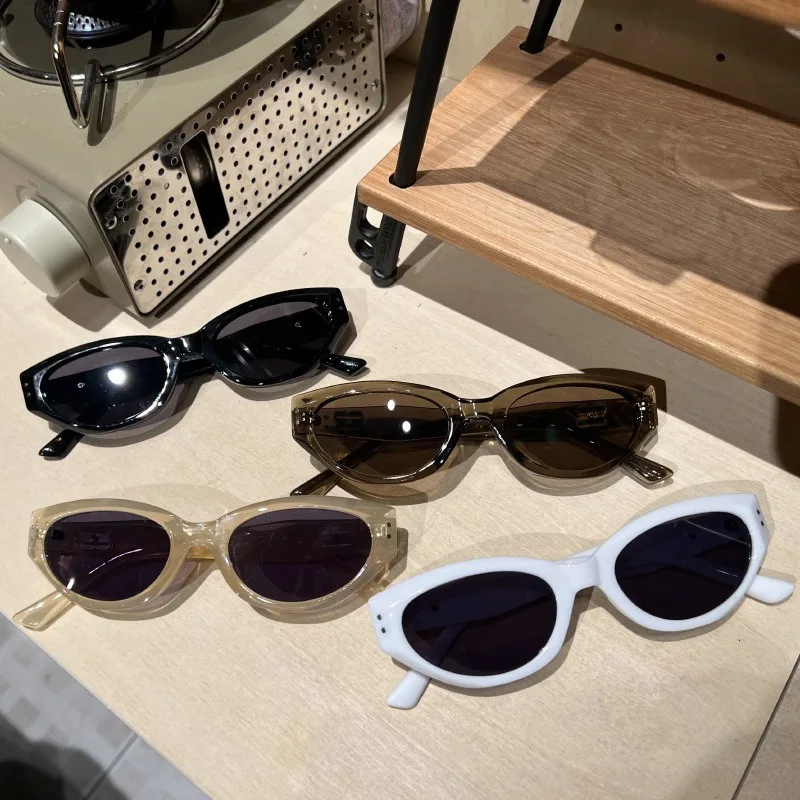 New Fashion Cat Eye Sunglasses Vintage Luxury Brand Designer Black Irregular Oval Ladies Sun Glasses Eyewear UV400 Gafas De Sol