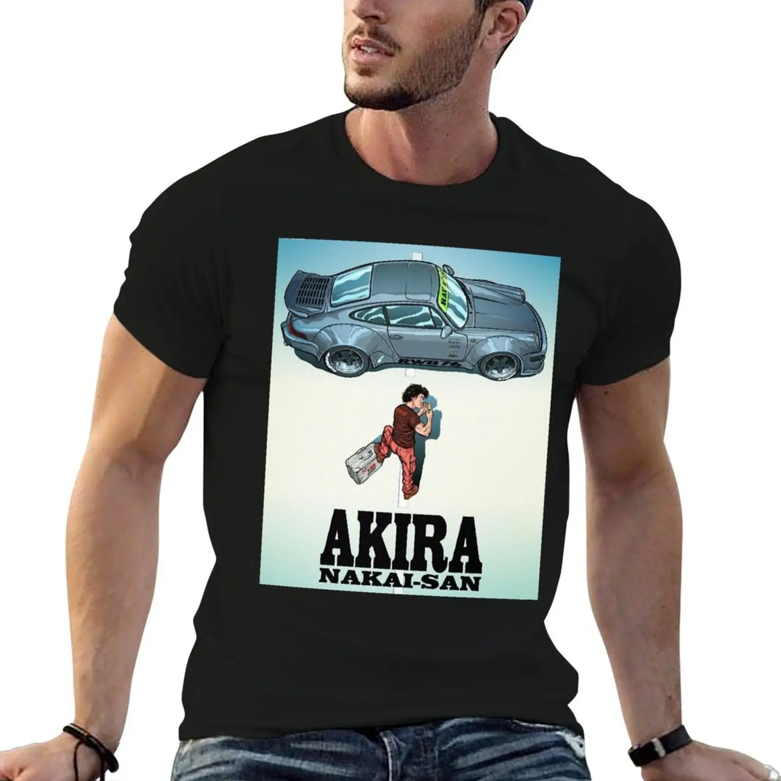 Camiseta AKIRA NAKAI-SAN para hombre, camiseta de algodón de alta calidad, camisetas 100% para hombre, camiseta gráfica vintage