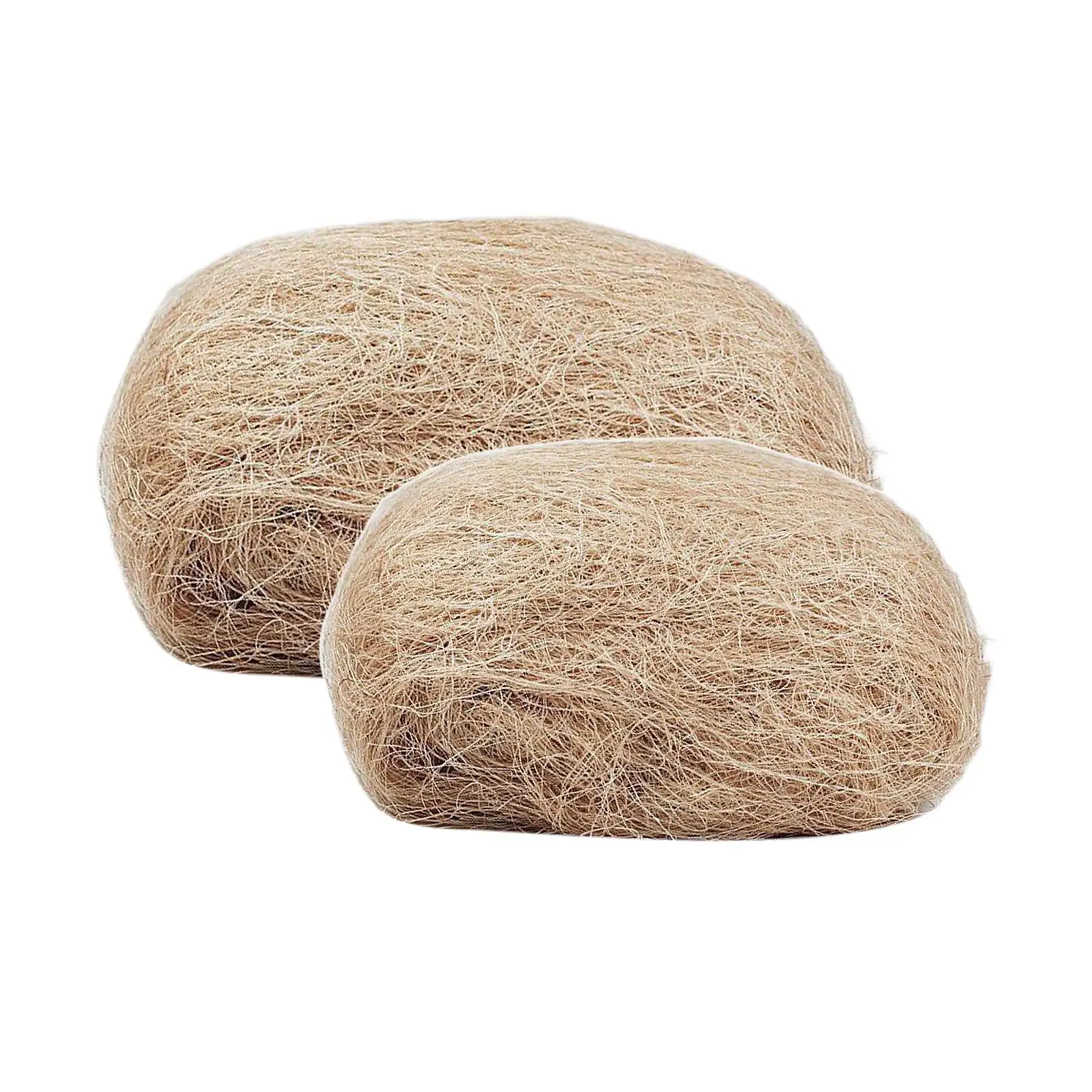 Jaula hecha a mano para exteriores, seda de yute Natural, perforación de fuego, picante de madera, aceite, ventosa de seda, nido de pájaro, jaula hecha a mano para exteriores y interiores