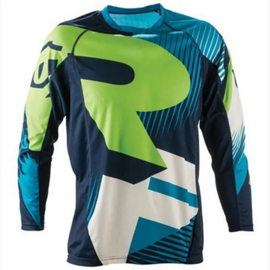 Straßensport Sommer Outdoor Downhill Mountainbike langärmeliges feuchtigkeitsableitendes TOP Uniform Herren-Radsportshirt