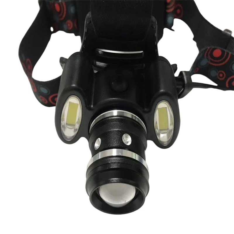 

Hot Selling Super Bright Headlamp Rechargeable Type-C USB Waterproof Zoomable Dual Light LED Headlamp