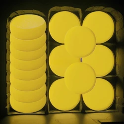 50 Pcs Yellow Painting Ceramic Sponge Round Sponge for Watercolor, Face Painting, Painting, Craft, Pottery, Clay, Artist Supply