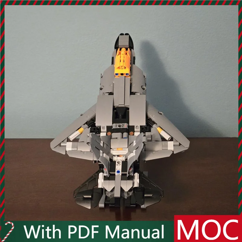 

892 PCS Hot Selling MOC Grey Fighter Jet Model Modular DIY Set Building Blocks Kids Assembly Display Toys Festival Surprise Gift