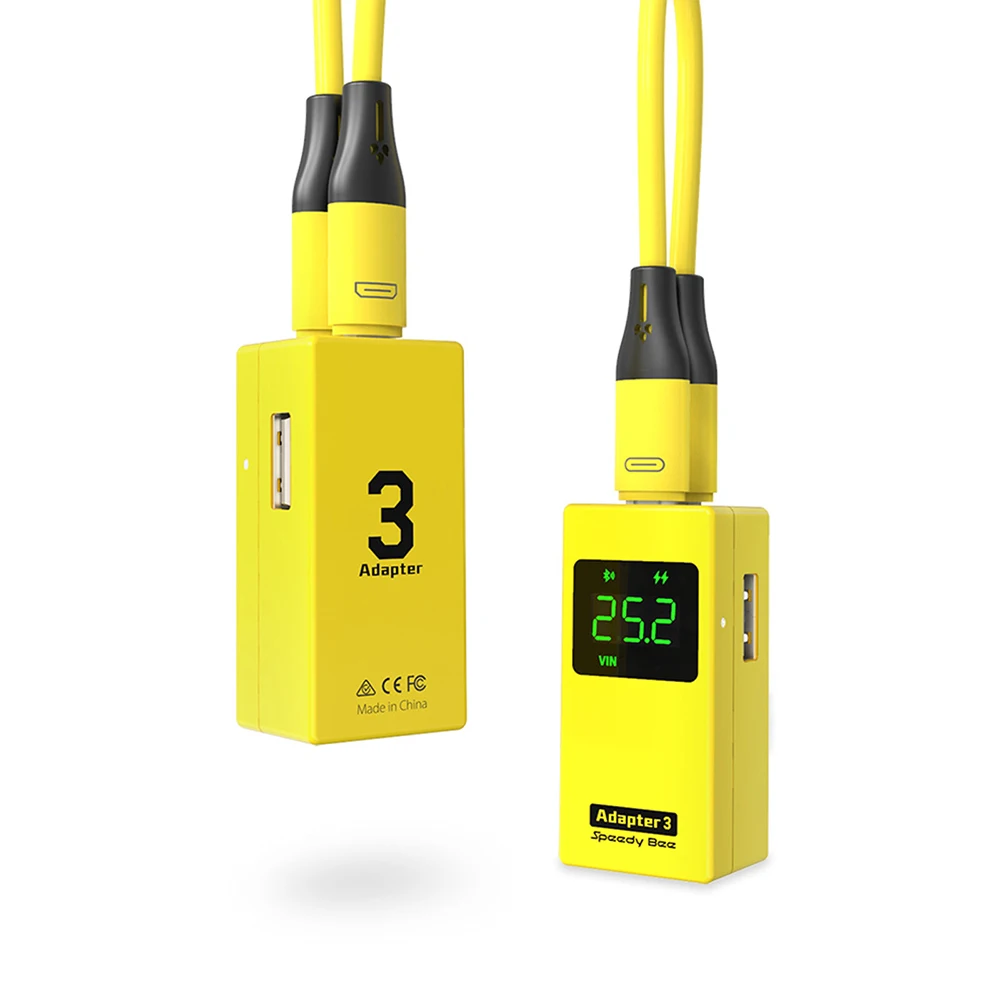 Adaptador Speedybee, adaptador comprobador de 3 voltios, adaptador inalámbrico WIIFI, analizador de caja negra inalámbrico, Control por aplicación, cargador LiPo 1-6S de 30W