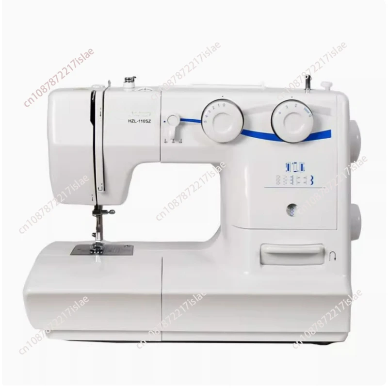 220V 60W Heavy Duty Sewing Machine 8 Built-in Stitches Metal Frame Twin Needle Multifunctional Electric Sewing Tools