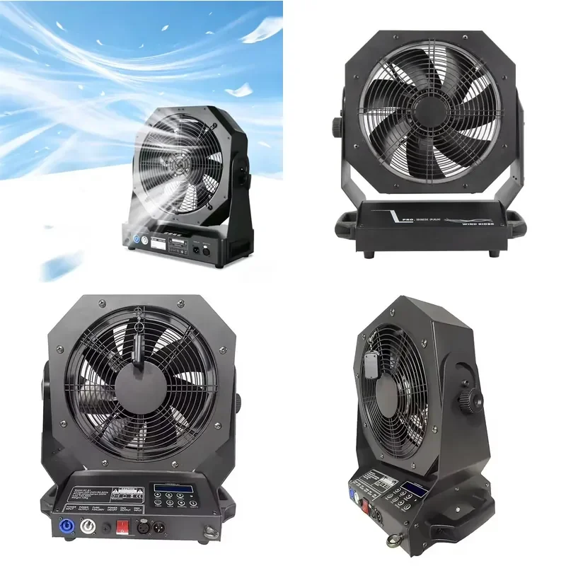 SFW Certificate Professional DMX512 Remote Controlled Metal Stage Fan with Adjustable Wind Speed for Fog Diffusion and Thin