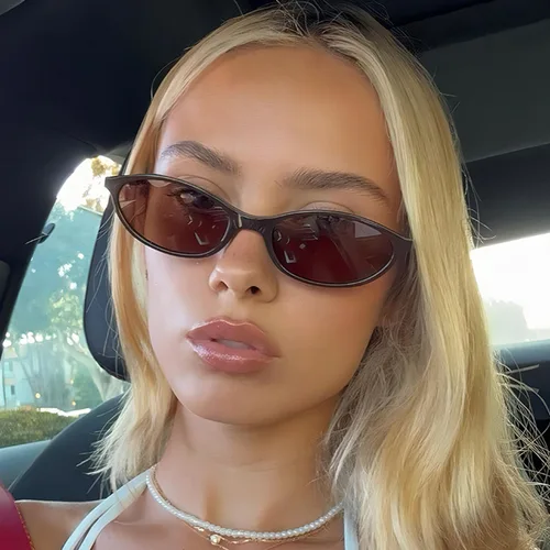 Gafas de sol ovaladas pequeñas y sexis para mujer, gafas de sol de leopardo marrón a la moda, gafas de sol Retro coloridas para mujer 2025