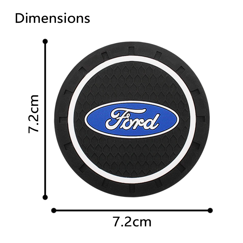 بولي كلوريد الفينيل سيارة الوقايات كأس الماء فتحات سجادة ضد الإنزلاق كأس الماء وسادة لفورد فييستا مونديو فيوجن الهروب شيلبي حافة كوغا MK6 اكسسوارات #2