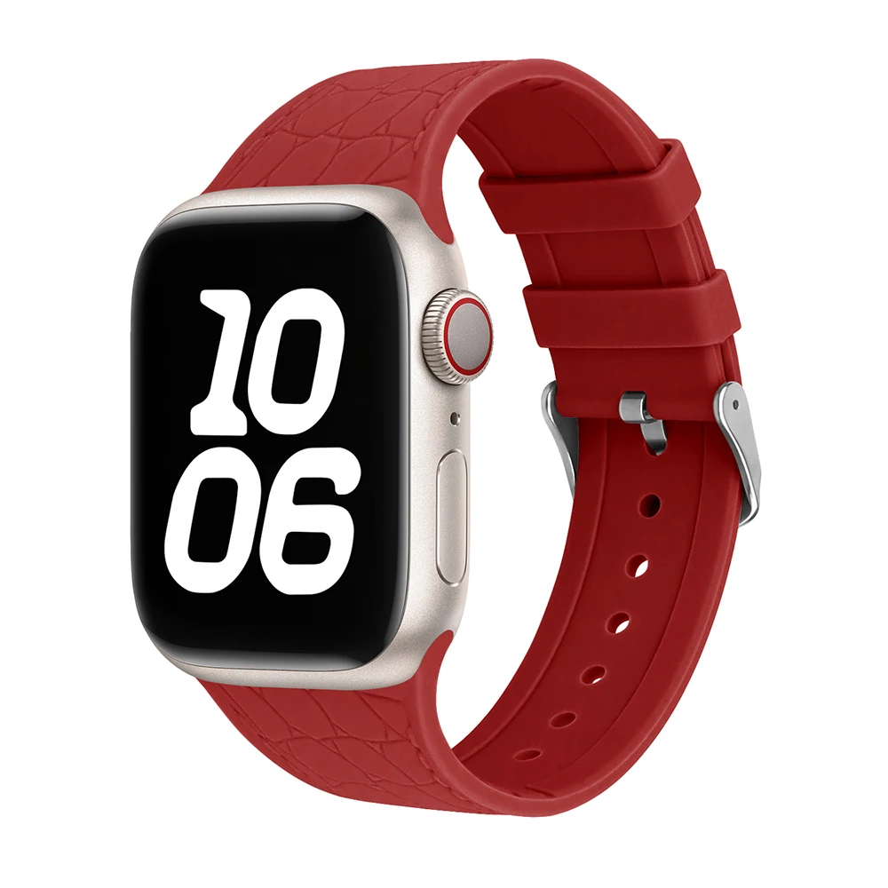 Correa deportiva de silicona para Apple Watch 9, 8, 7, 41-45mm, ultra 2, 49mm, 44-40mm, 38, 42mm, modelo para iwatch Series 6, SE, 5, 4, 3