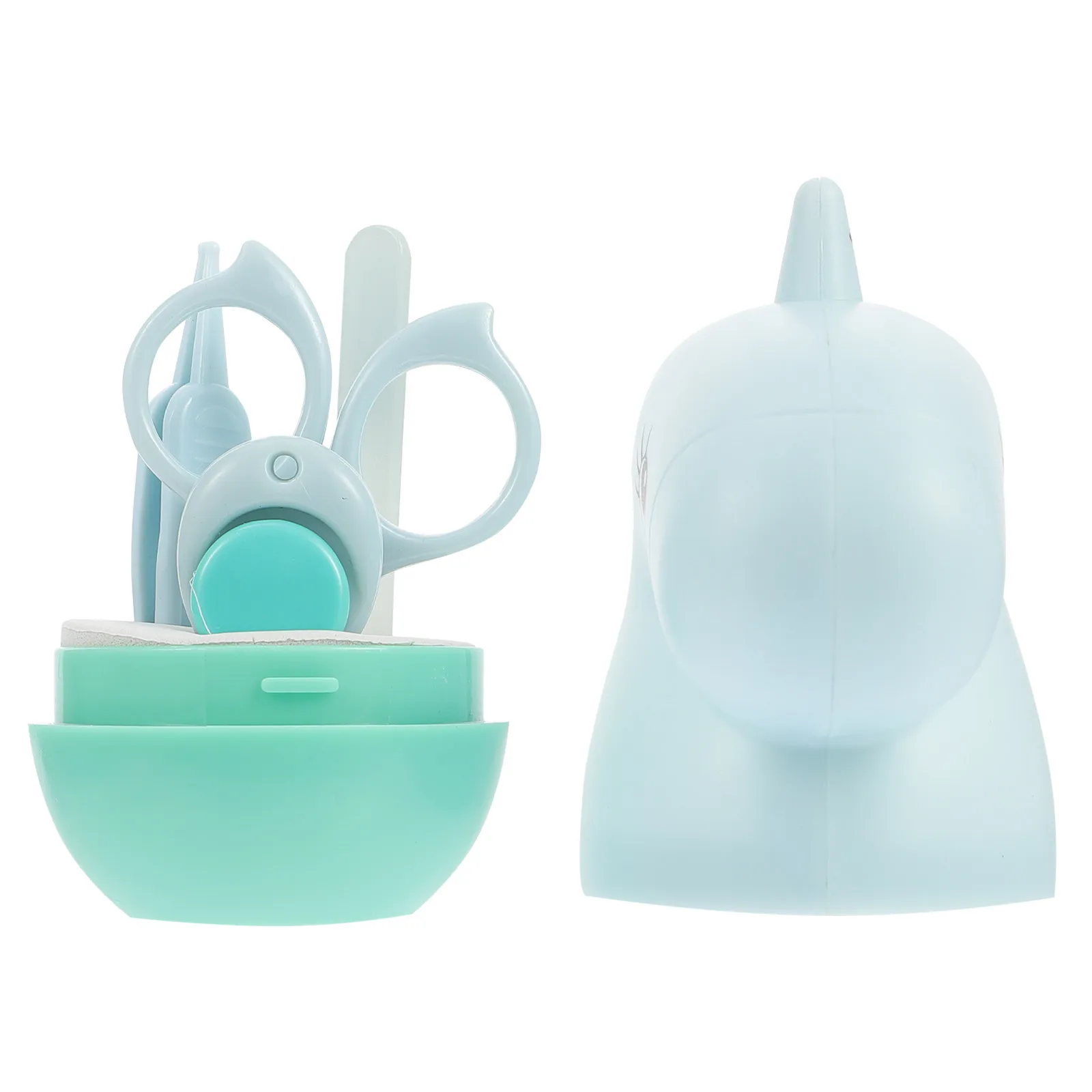 4Pcs Baby Nail Clippers Scissors Trimmer Kit Premium Material Ergonomic Handles Safe Portable Storage Case Toddler Grooming