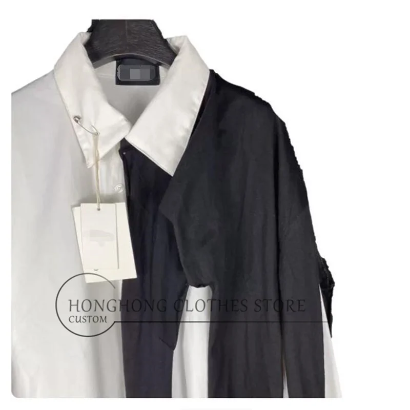 Deconstructed Design Silhouette Loose, Dark, Irregular, Handcrafted Custom Shirts for Men and Women