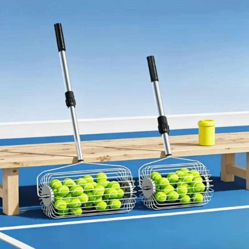 panier-de-recuperation-de-balles-retractable-ergonomique-recuperateur-de-balles-leger-et-portable-pour-l'entrainement-et-la-pratique-en-grand-volume