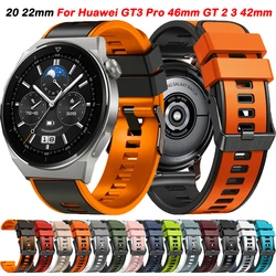 20 22mm Correa Strap For Huawei Watch GT 3 Pro 46mm GT4 GT3 GT 2 3 42mm Pro 46mm Watch 4 Pro/Honor Magic Band Silicone Bracelet
